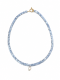 light blue drop pearl necklace